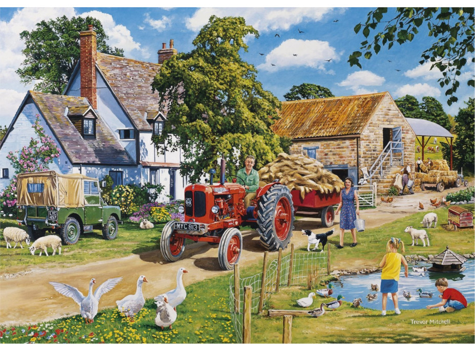 GIBSONS Puzzle Farmárov deň 4x500 dielikov