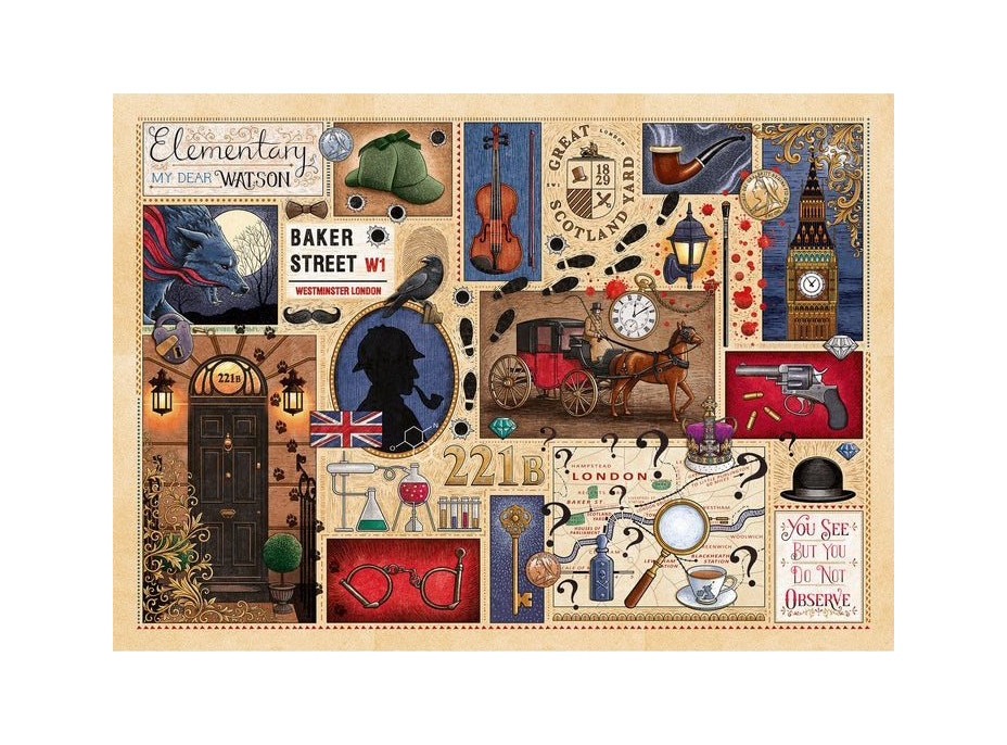 GIBSONS Puzzle Knižný klub: Sherlock Holmes 1000 dielikov