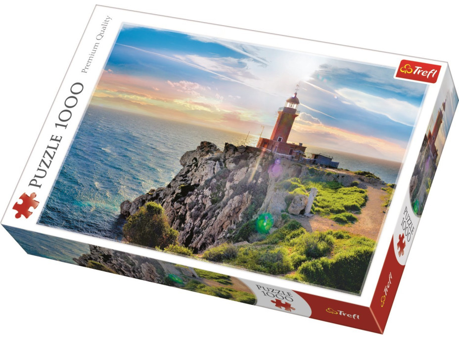 TREFL Puzzle Maják Melagavi, Grécko 1000 dielikov