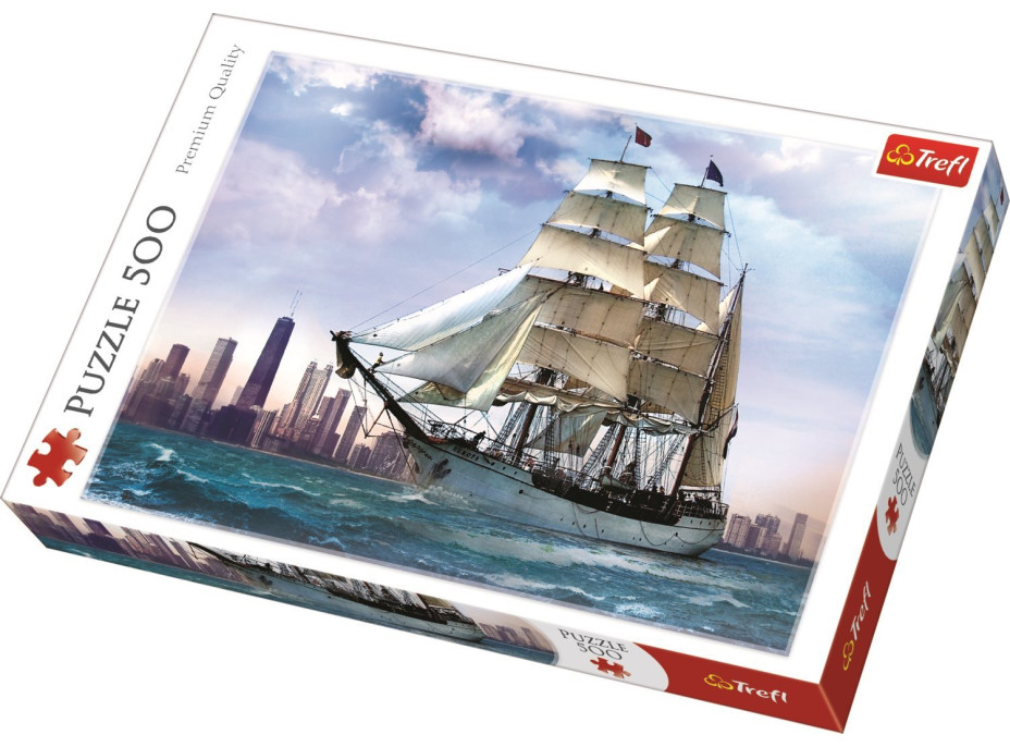 TREFL Puzzle Plavba okolo Chicaga 500 dielikov