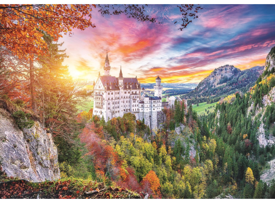 TREFL Puzzle Pohľad na zámok Neuschwanstein, Nemecko 500 dielikov