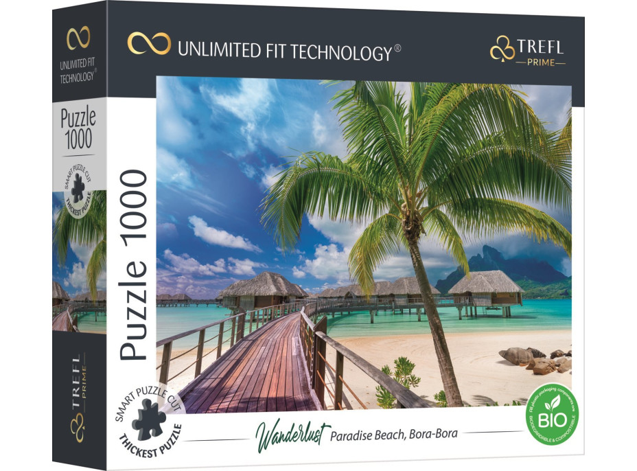 TREFL Puzzle UFT Wanderlust: Paradajková pláž na Bora-Bora 1000 dielikov