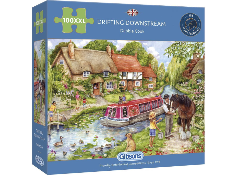 GIBSONS Puzzle Unášanie po prúde XXL 100 dielikov