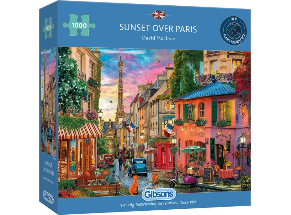 GIBSONS Puzzle Západ slnka nad Parížom 1000 dielikov