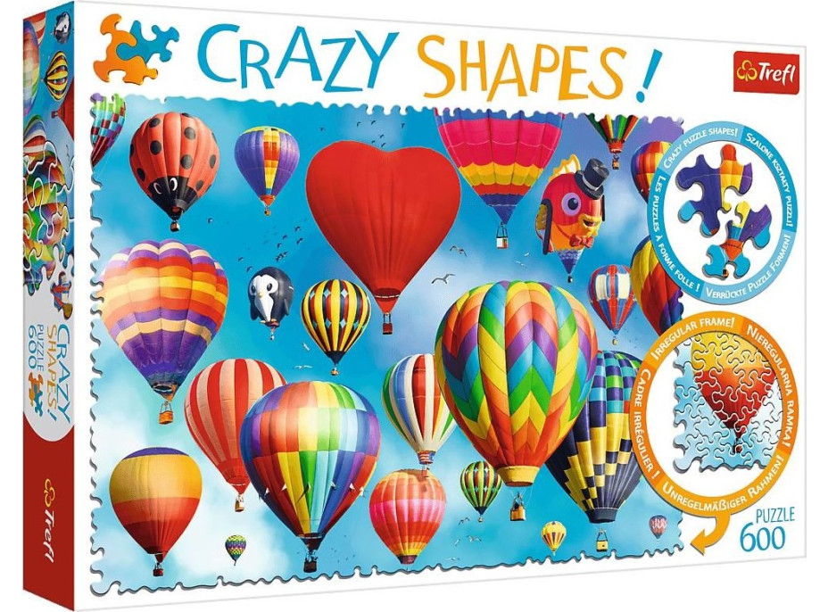 TREFL Crazy Shapes puzzle Farebné balóny 600 dielikov