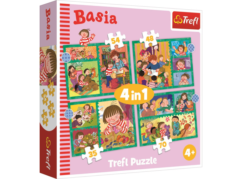 TREFL Puzzle Basia 4v1 (35,48,54,70 dielikov)