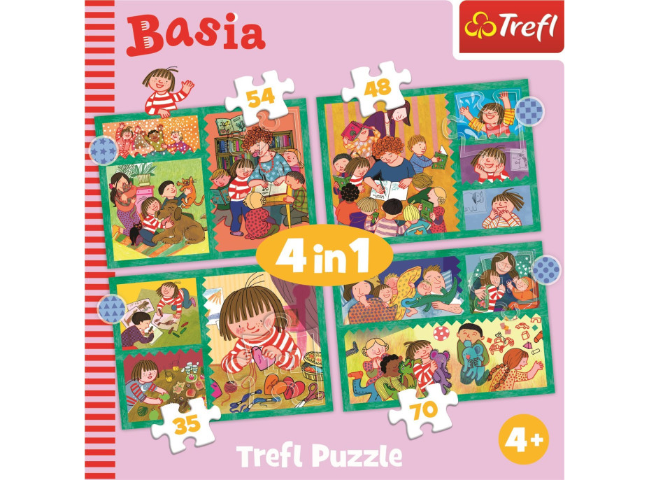 TREFL Puzzle Basia 4v1 (35,48,54,70 dielikov)