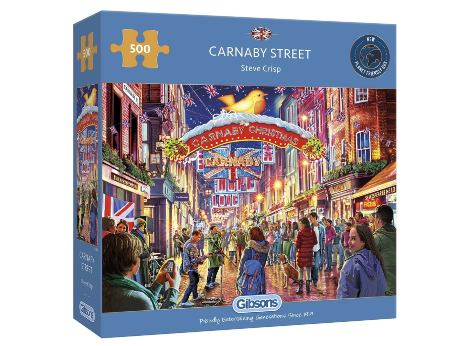 GIBSONS Puzzle Carnaby Street, Londýn 500 dielikov