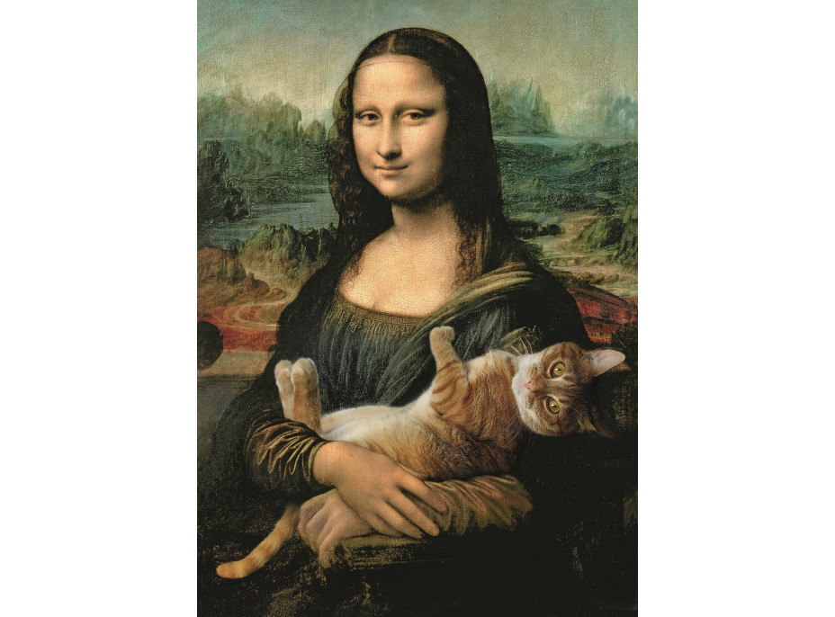 TREFL Puzzle Mona Lisa s mačkou 500 dielikov