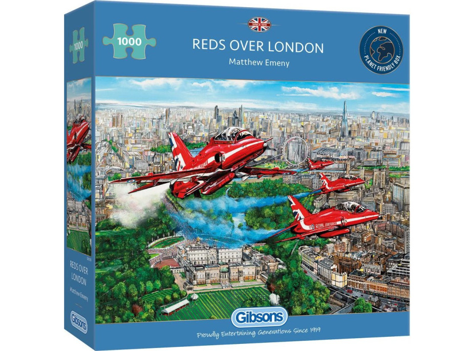 GIBSONS Puzzle Red Arrows nad Londýnom 1000 dielikov