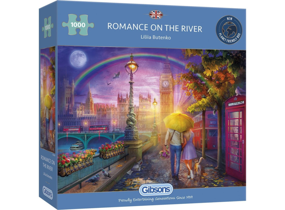 GIBSONS Puzzle Romantika pri rieke 1000 dielikov