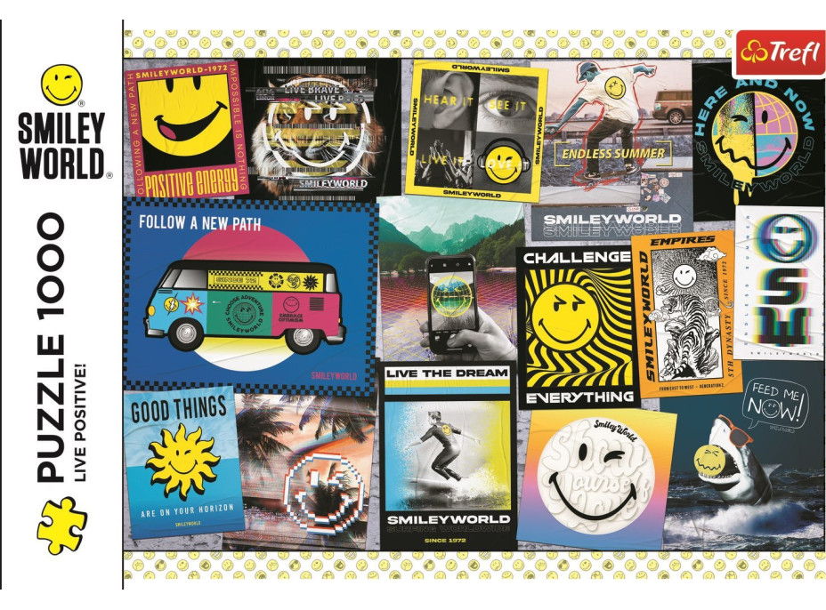 TREFL Puzzle Smiley: Lepší deň so Smiley 1000 dielikov