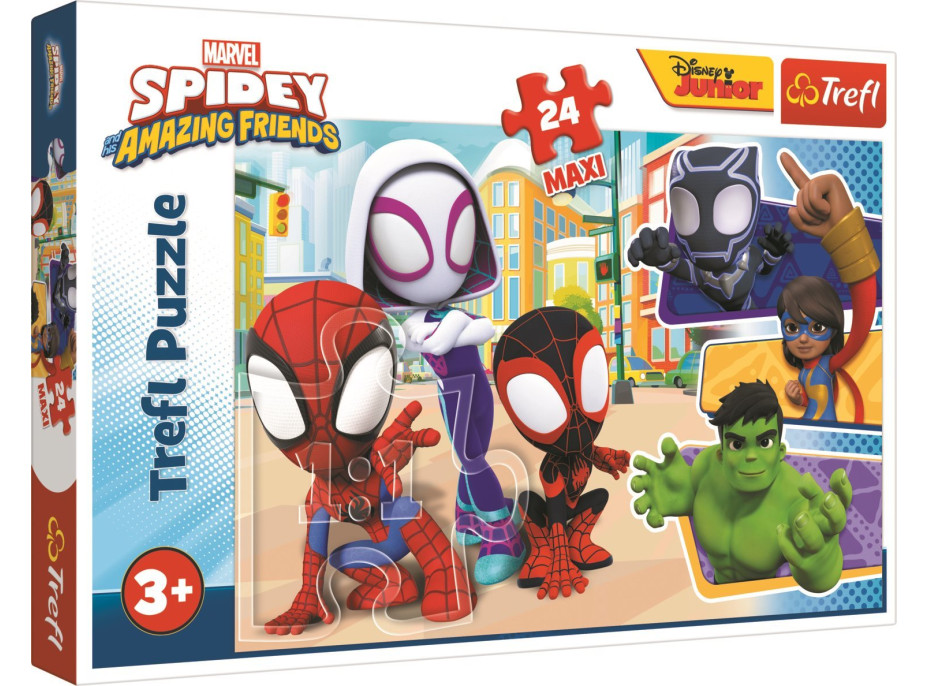 TREFL Puzzle Spidey a jeho úžasní priatelia MAXI 24 dielikov