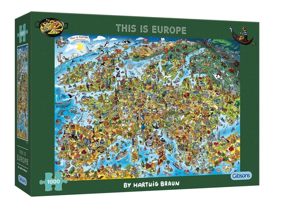 GIBSONS Puzzle To je Európa 1000 dielikov