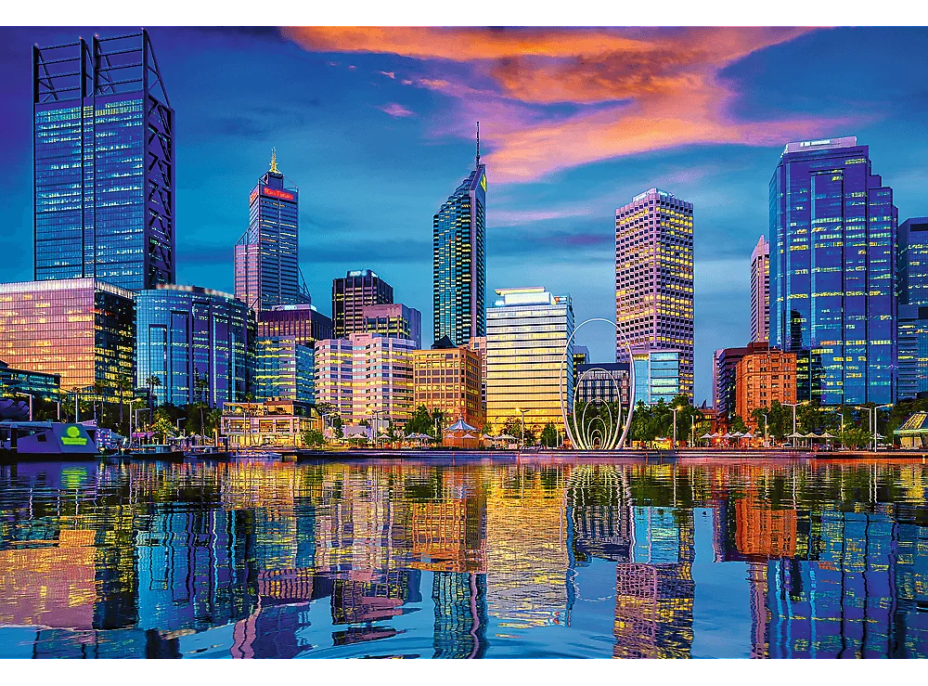 TREFL Puzzle UFT Cityscape: Odraz mesta Perth, Austrália 1500 dielikov