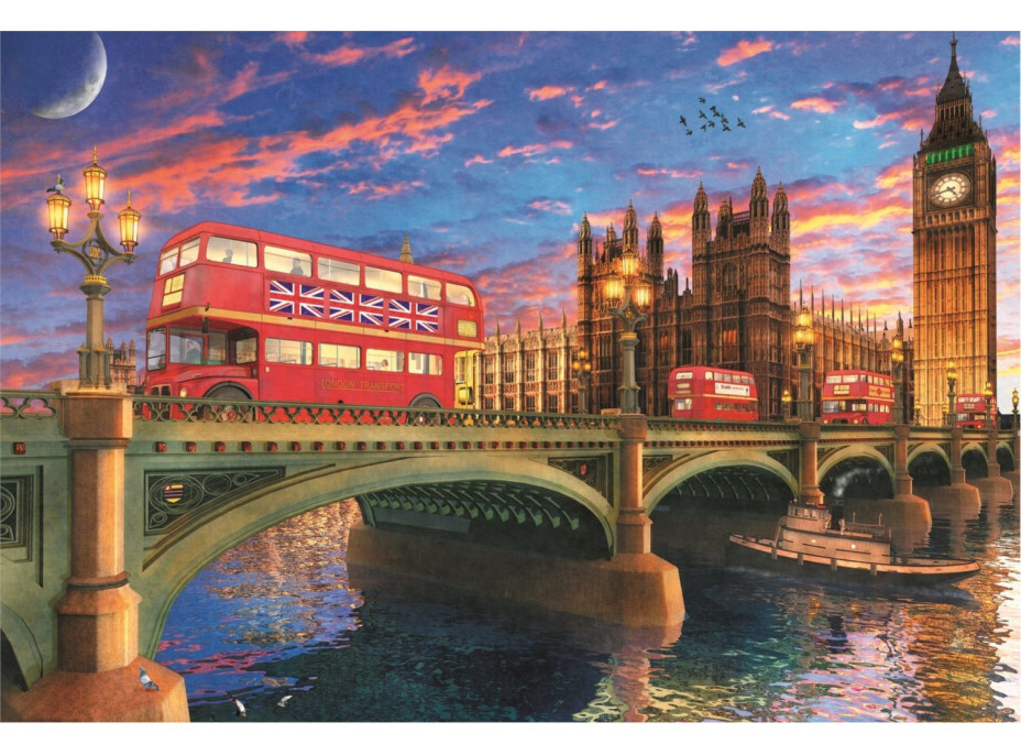 Trefl Wood Craft Origin puzzle Westminsterský palác, Big Ben 501 dielikov