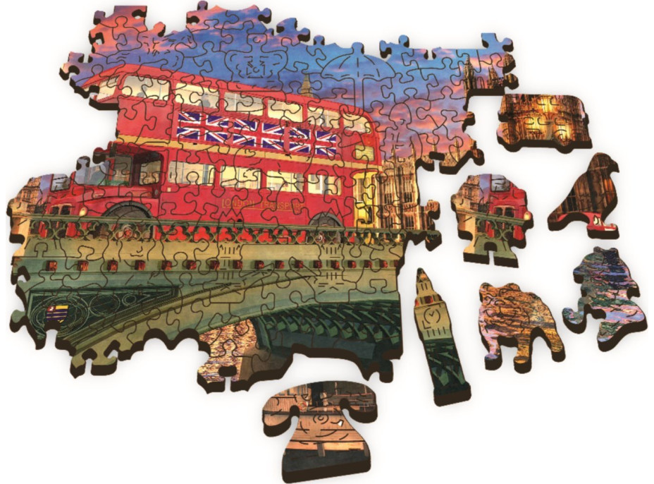 Trefl Wood Craft Origin puzzle Westminsterský palác, Big Ben 501 dielikov