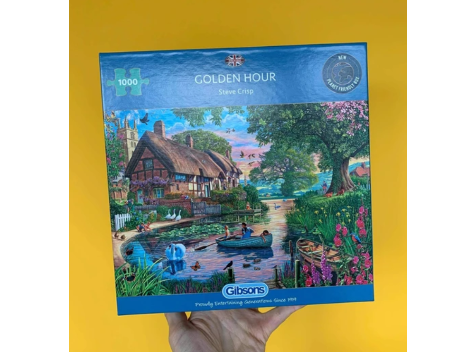 GIBSONS Puzzle Zlatá hodina 1000 dielikov