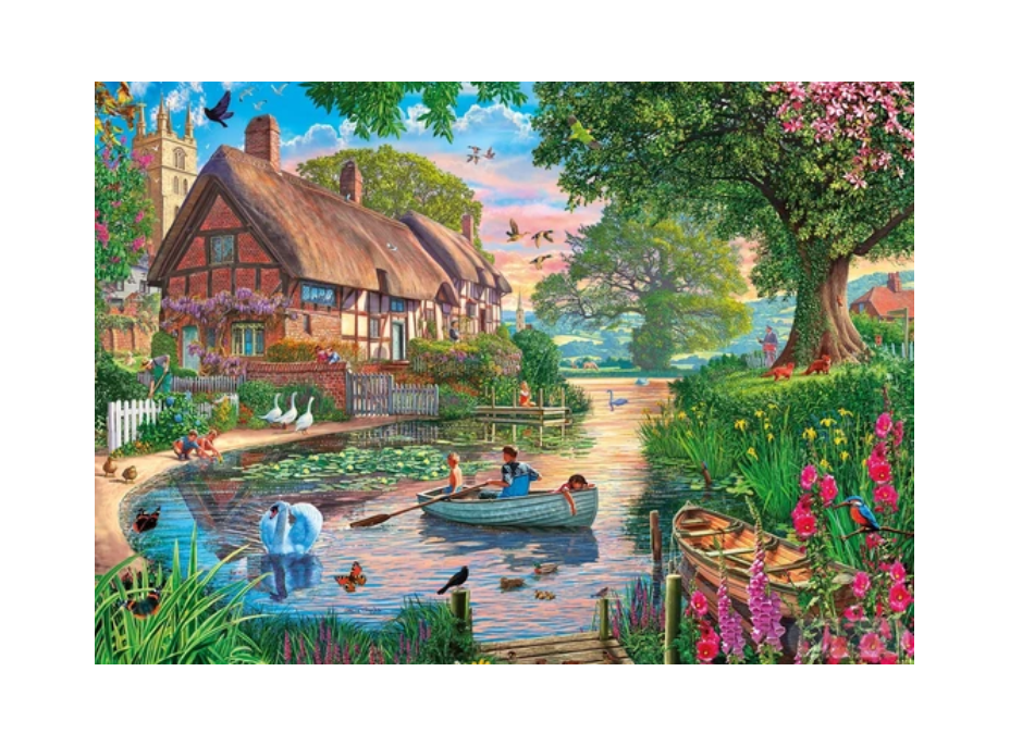 GIBSONS Puzzle Zlatá hodina 1000 dielikov