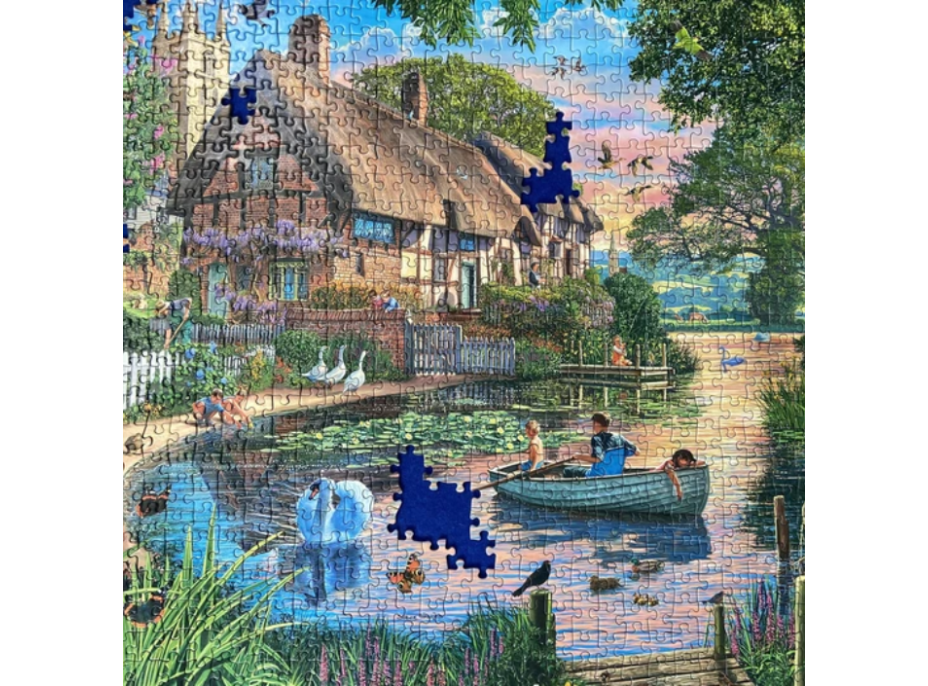 GIBSONS Puzzle Zlatá hodina 1000 dielikov