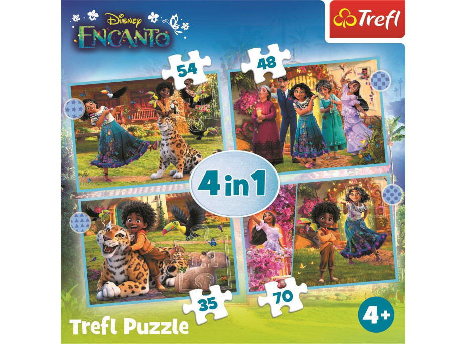 TREFL Puzzle Encanto 4v1 (35,48,54,70 dielikov)