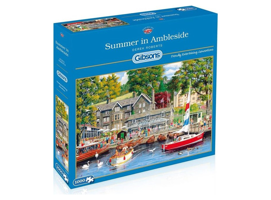 GIBSONS Puzzle Leto v Ambleside 1000 dielikov