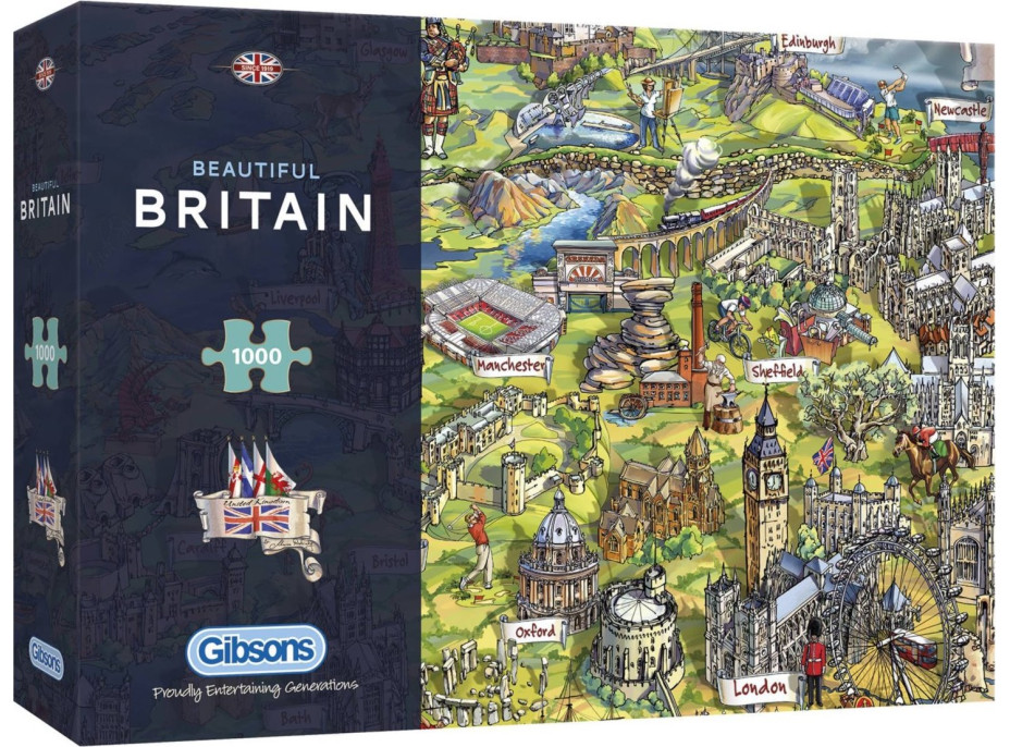 GIBSONS Puzzle Nádherná Británia 1000 dielikov