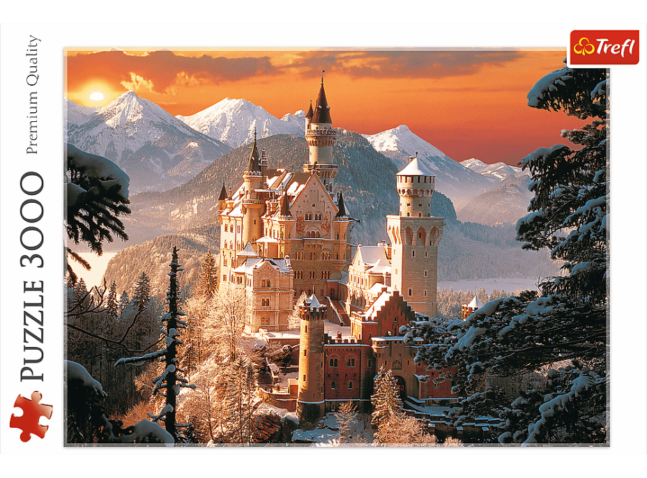 TREFL Puzzle Neuschwanstein v zime 3000 dielikov