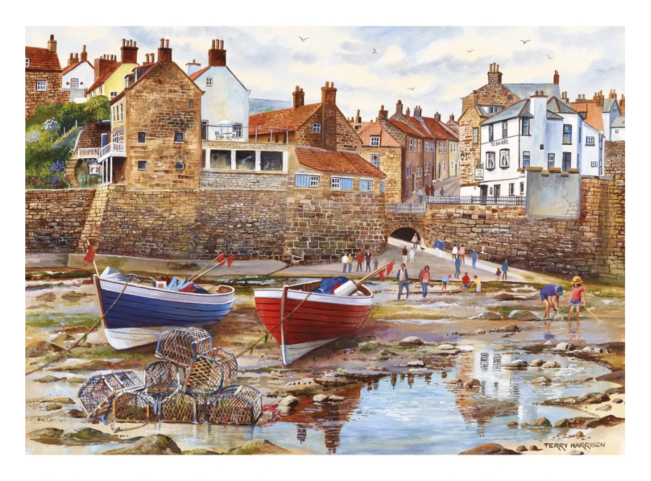 GIBSONS Puzzle Robin Hood&#39;s Bay, North Yorkshire 1000 dielikov