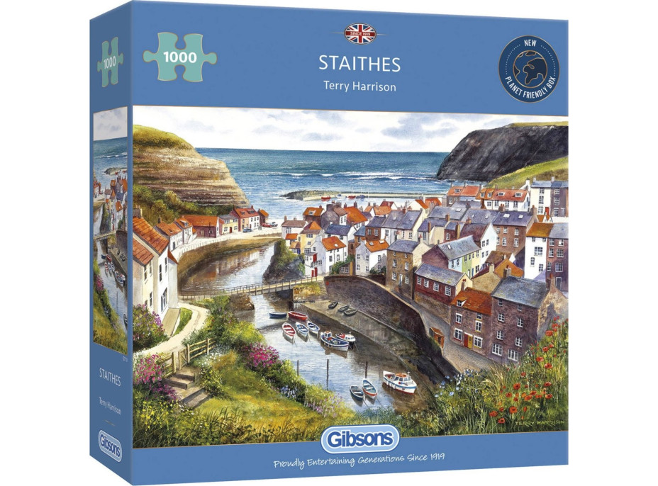 GIBSONS Puzzle Staithes, Veľká Británia 1000 dielikov