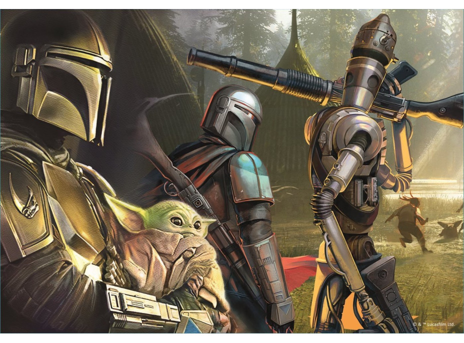 TREFL Puzzle Star Wars: Mandalorian 4v1 (35,48,54,70 dielikov)