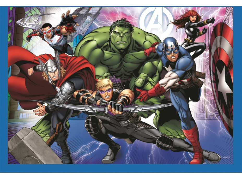 TREFL Puzzle Statočné Avengers 4v1 (35,48,54,70 dielikov)