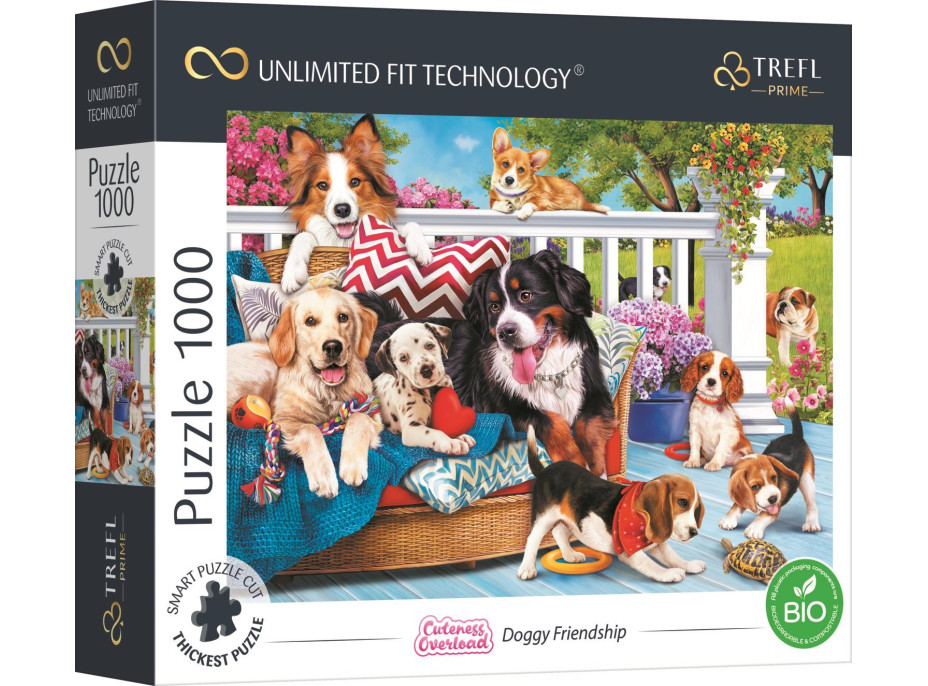 TREFL Puzzle UFT Cuteness Overload: Psie priateľstvo 1000 dielikov