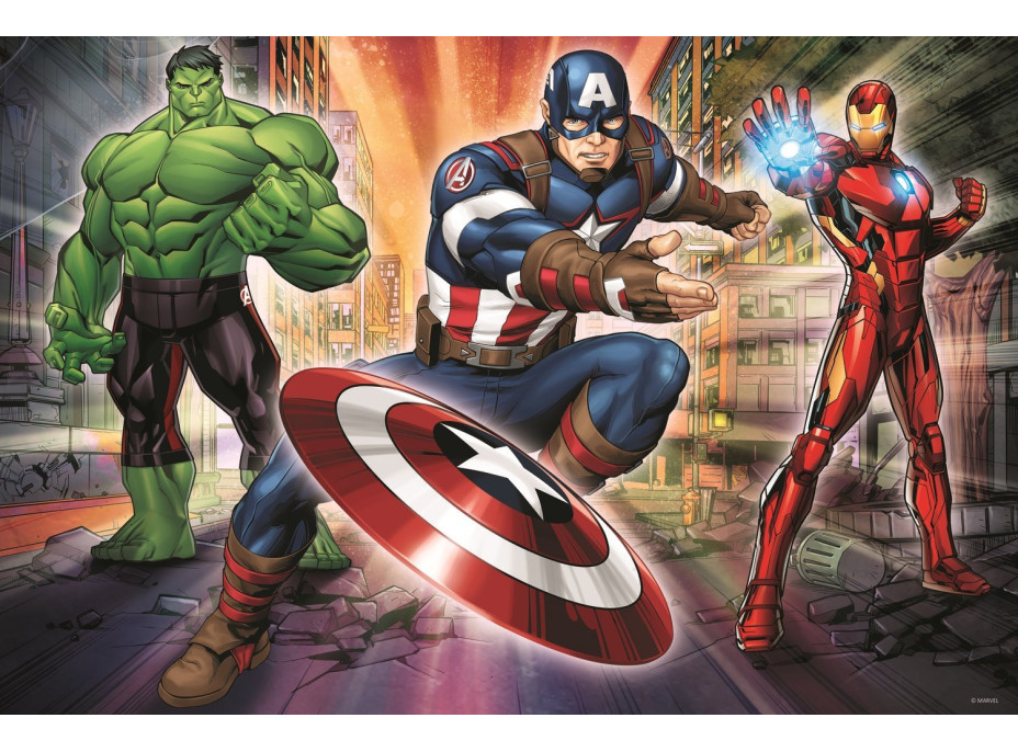 TREFL Puzzle Vo svete Avengers MAXI 24 dielikov