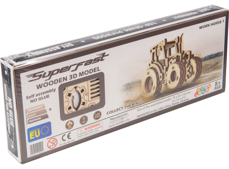 WOODEN CITY 3D puzzle Superfast Traktor