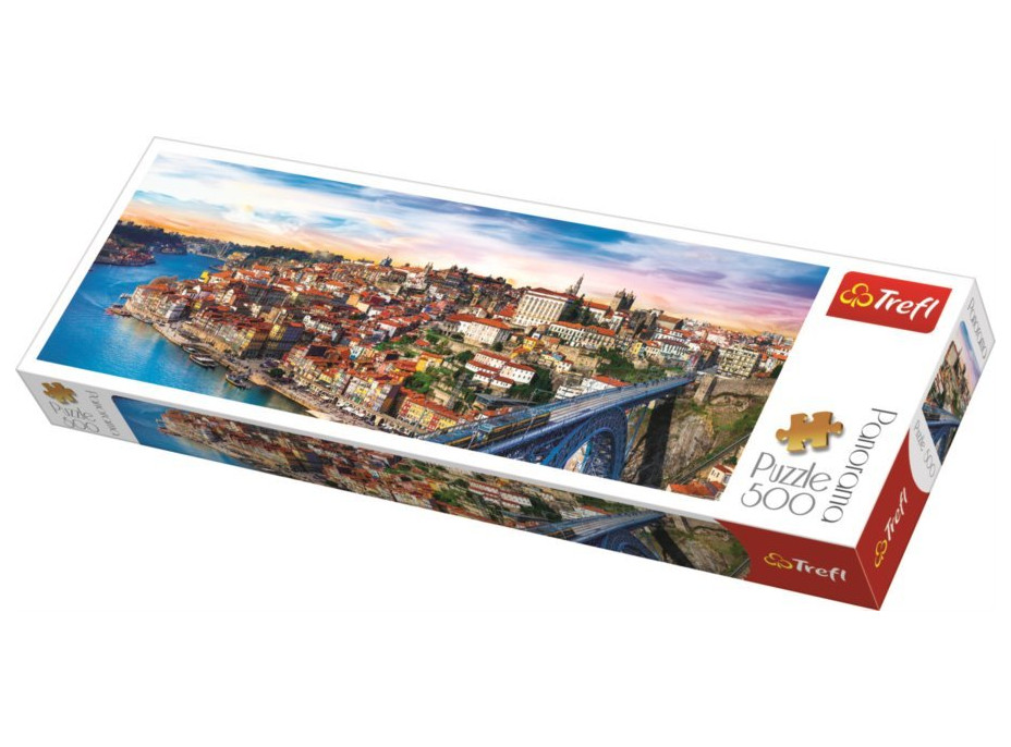 TREFL Panoramatické puzzle Porto, Portugalsko 500 dielikov