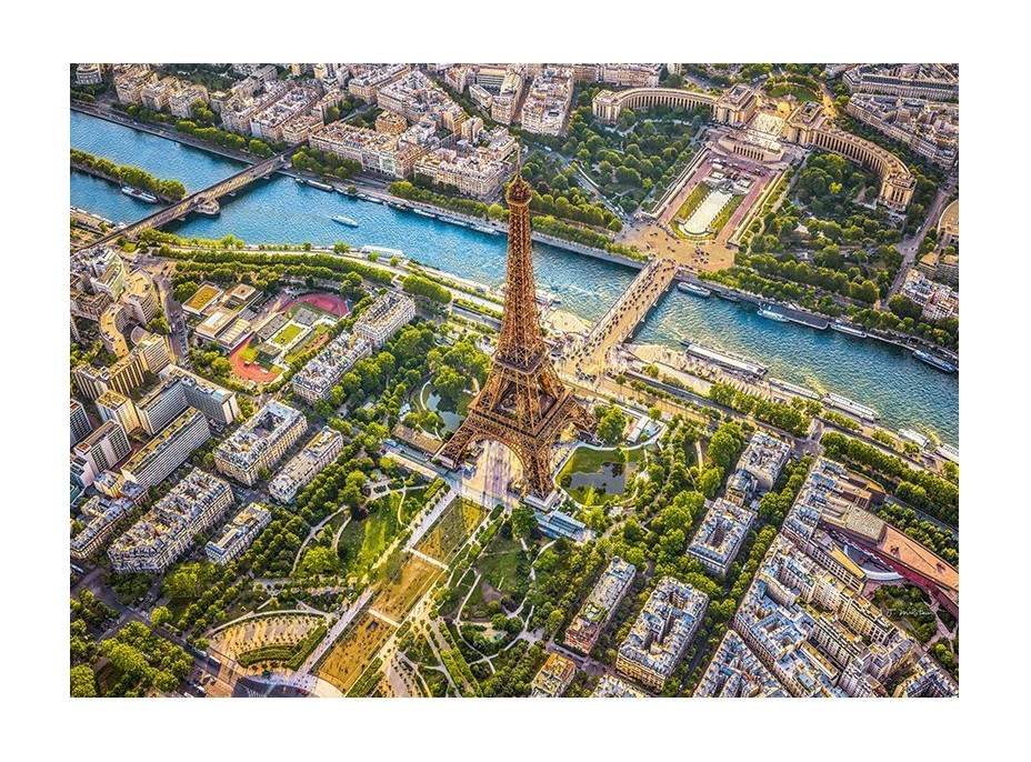 CHERRY PAZZI Puzzle Pohľad na parížsku Eiffelovu vežu 1000 dielikov