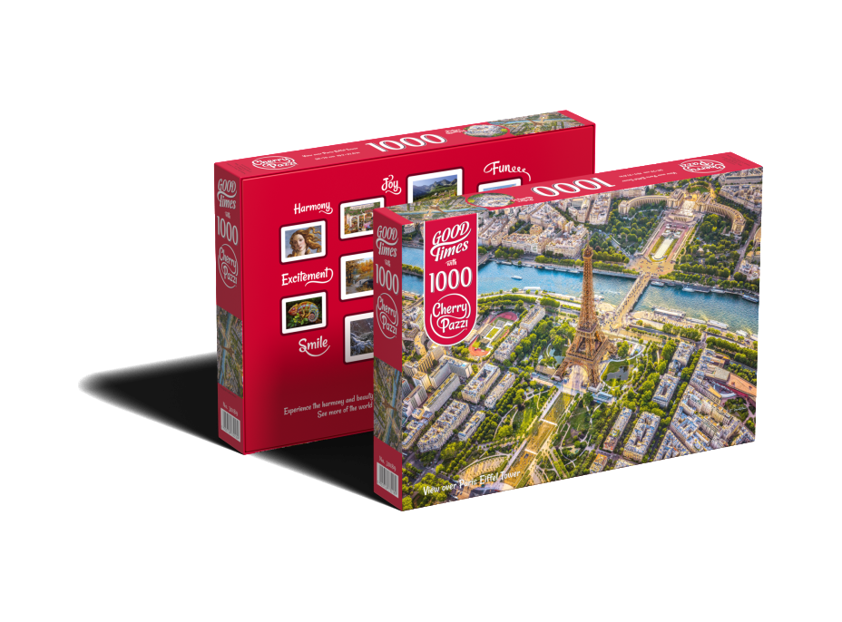 CHERRY PAZZI Puzzle Pohľad na parížsku Eiffelovu vežu 1000 dielikov