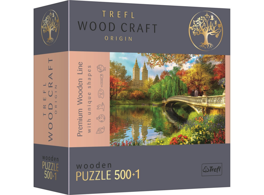 Trefl Wood Craft Origin puzzle Central Park, Manhattan, New York 501 dielikov