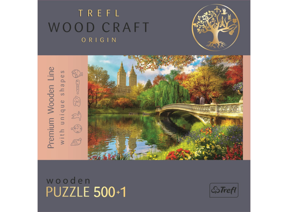 Trefl Wood Craft Origin puzzle Central Park, Manhattan, New York 501 dielikov