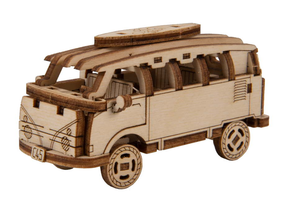 WOODEN CITY 3D puzzle Superfast Minibus Retro