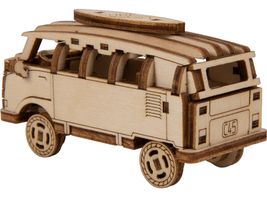 WOODEN CITY 3D puzzle Superfast Minibus Retro