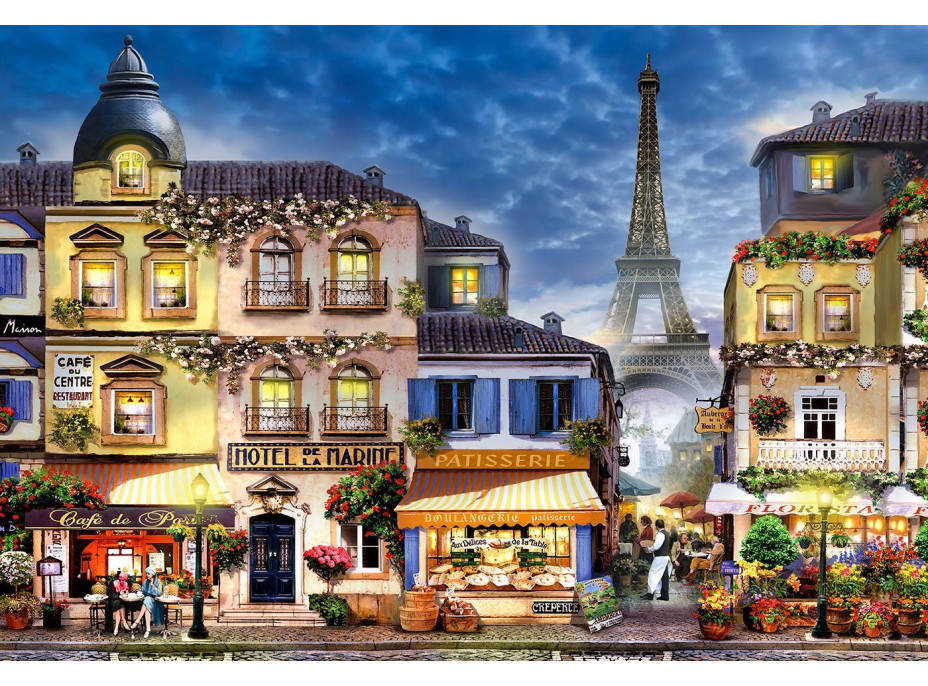 WOODEN CITY Drevené puzzle Raňajky v Paríži 2v1, 300 dielikov EKO