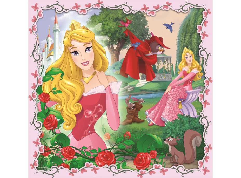 TREFL Puzzle Disney princeznej s priateľmi 3v1 (20,36,50 dielikov)