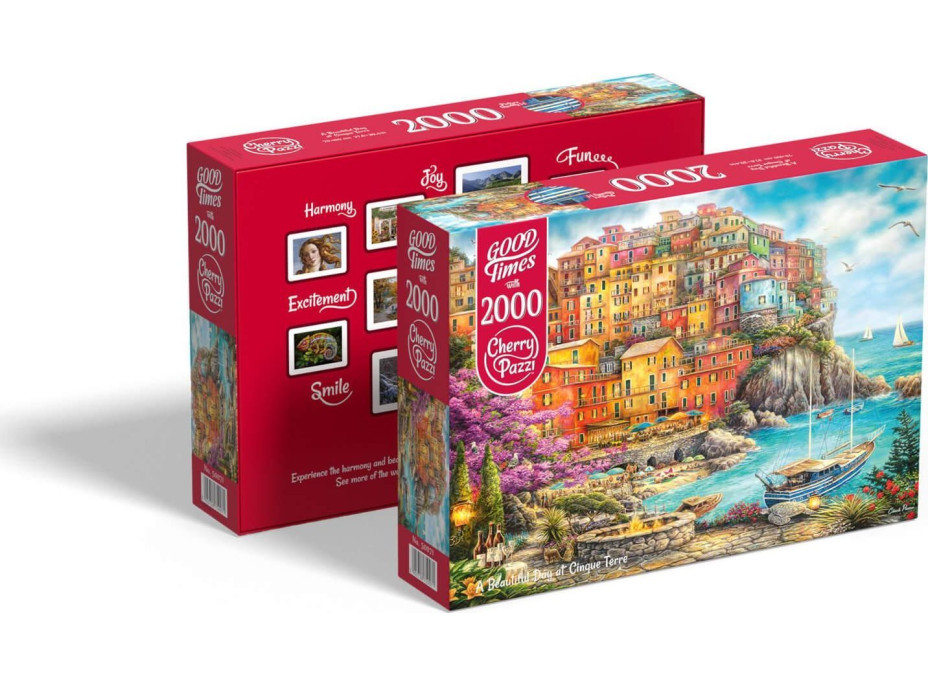 CHERRY PAZZI Puzzle Krásny deň v Cinque Terre 2000 dielikov