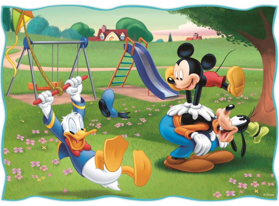 TREFL Puzzle Mickey Mouse: Krásny deň 4v1 (35,48,54,70 dielikov)