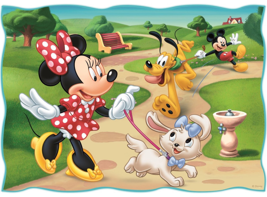 TREFL Puzzle Mickey Mouse: Krásny deň 4v1 (35,48,54,70 dielikov)