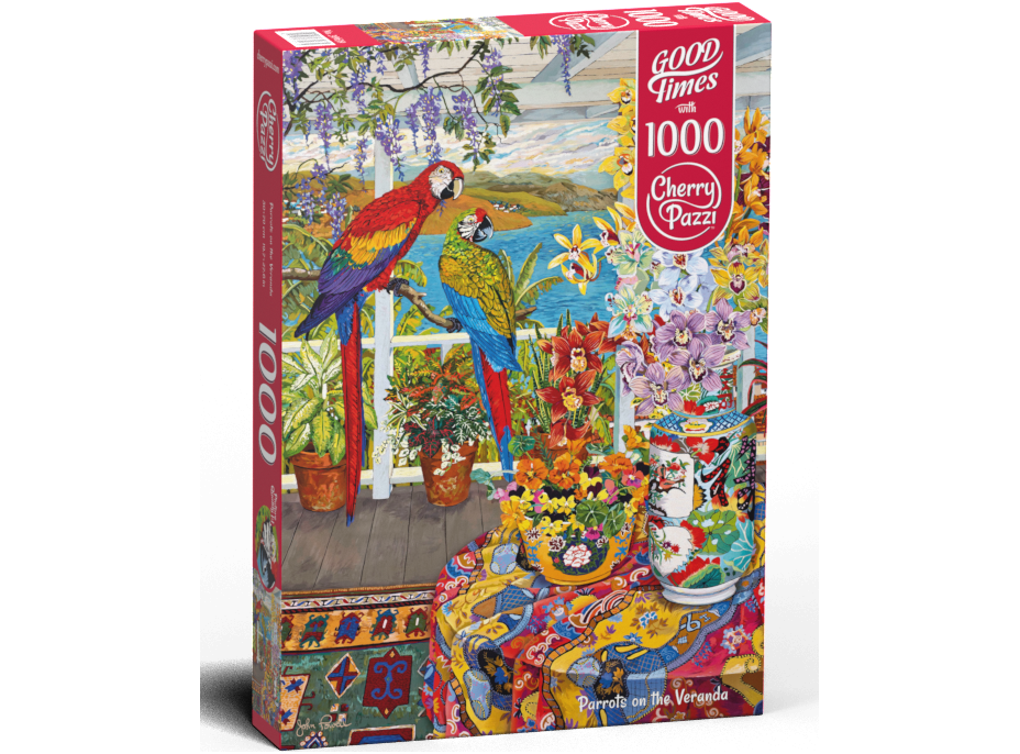 CHERRY PAZZI Puzzle Papagáje na verande 1000 dielikov