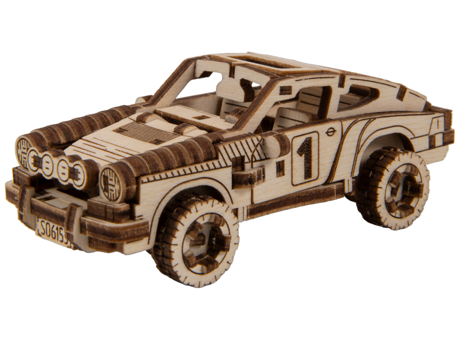 WOODEN CITY 3D puzzle Superfast Rally Car č.4