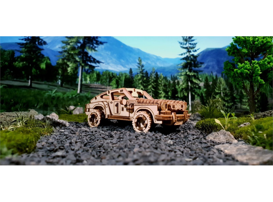 WOODEN CITY 3D puzzle Superfast Rally Car č.4